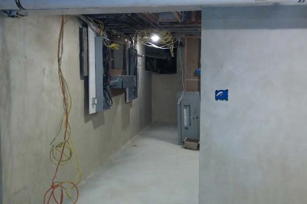 Basement Wall Parging